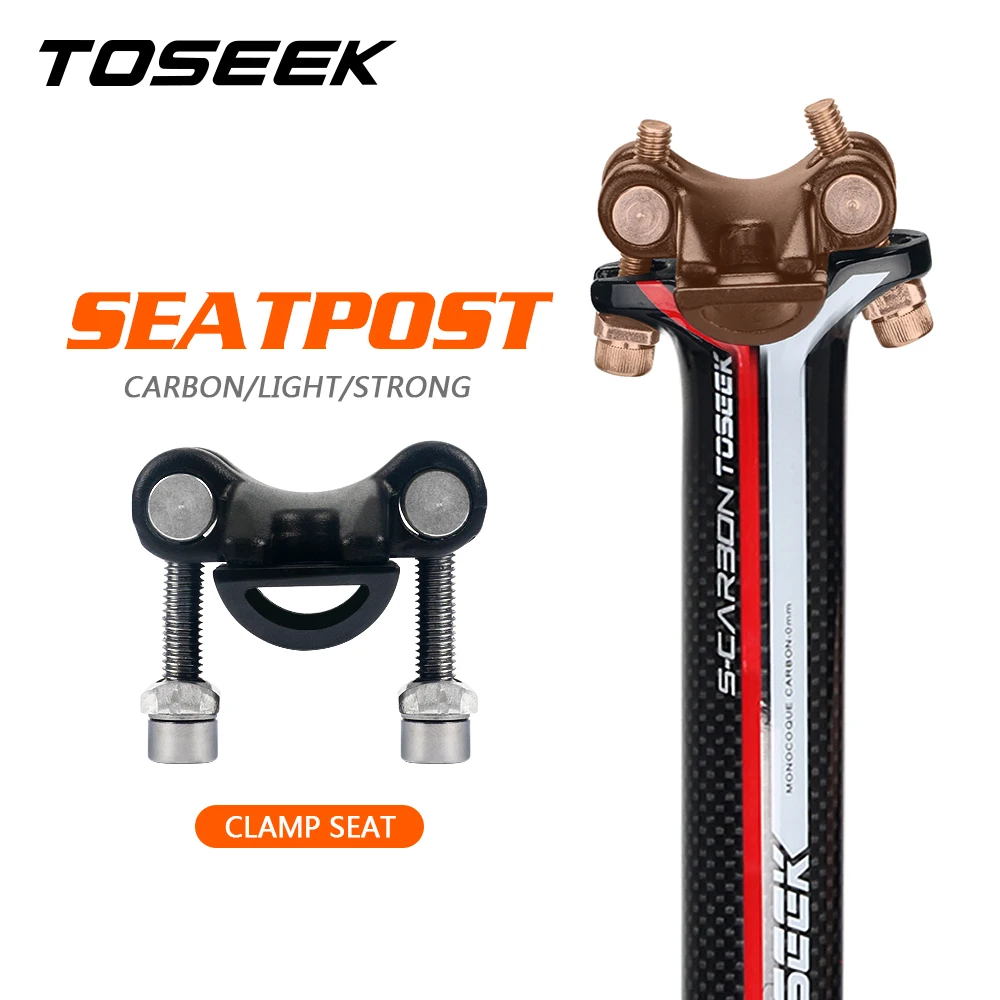 

TOSEEK Carbon Seatpost 27.2 Mtb Telescopic Seatpost Offset 0mm Bike Seatpost Carbon 27.2/30.8/31.6mm Bicycle Seat Post 248g