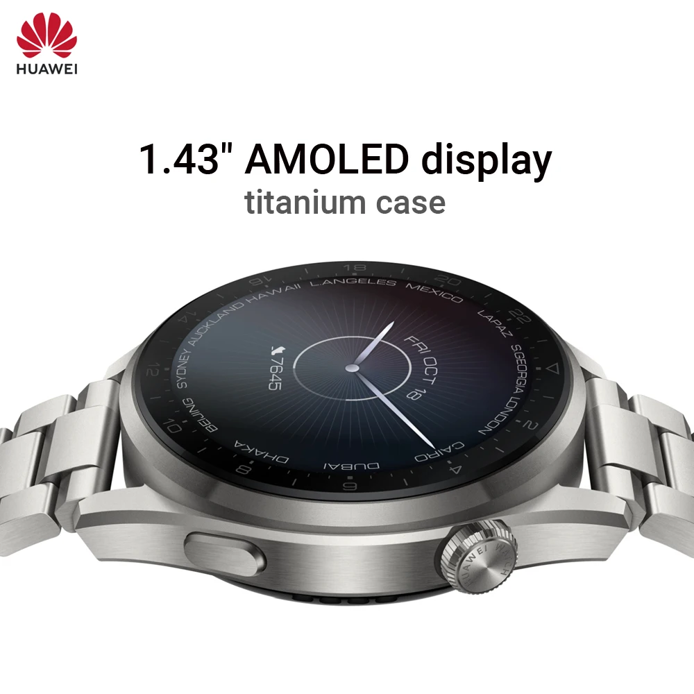 Умные часы HUAWEI WATCH 3 Pro сотовые вызовы eSIM встроенные умные с GPS NFC совместимые