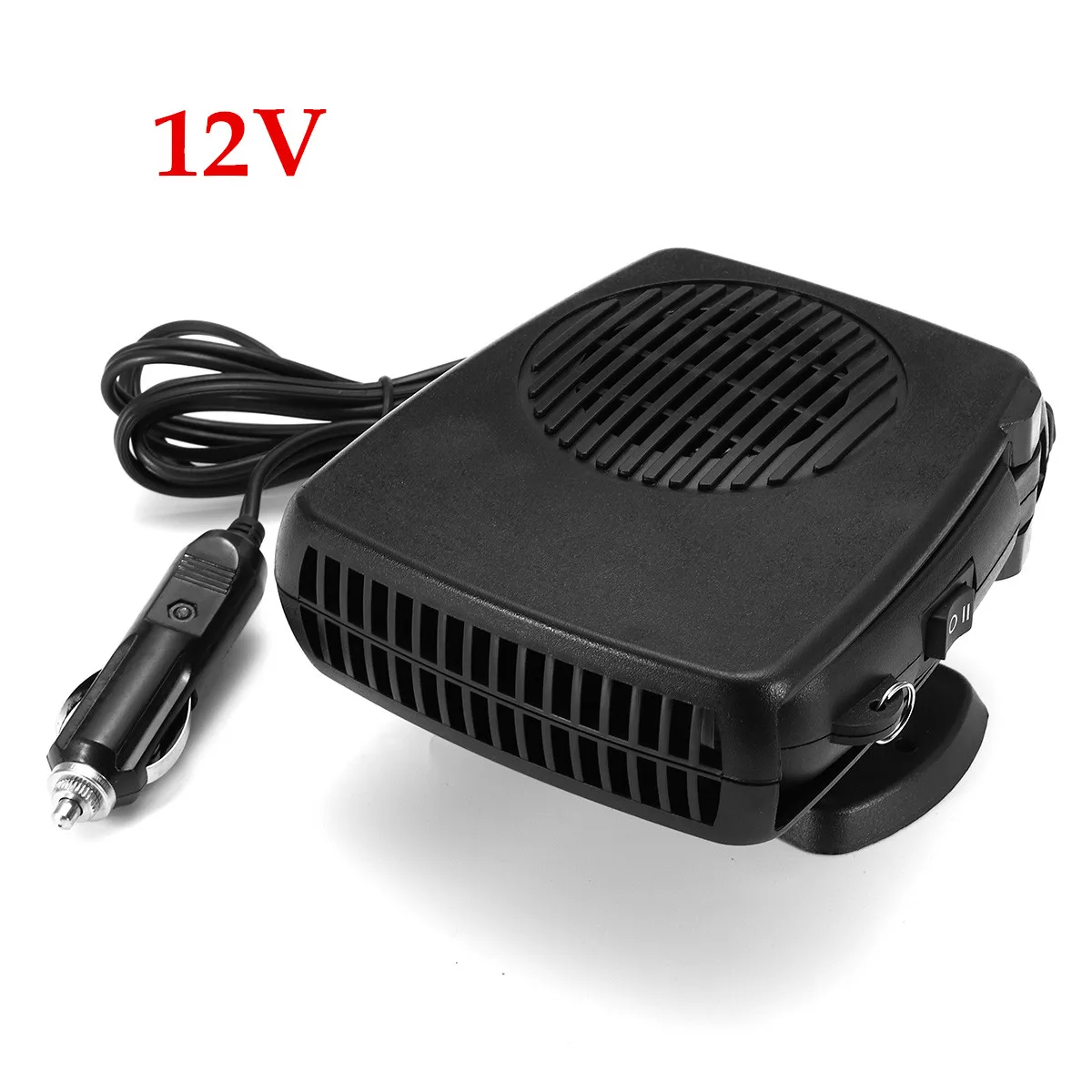 Белый 12 V/24 V 200W Портативный автомобильный обогреватель вентилятор воздушный охладитель для лобового стекла обогреватель обогревающая вентилятор - Название цвета: Белый