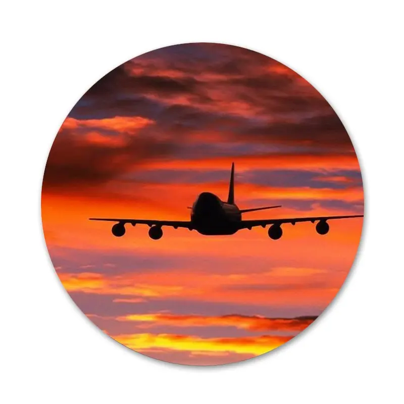 Самолет летать путешествия небо облако значок на булавке декоративные Броши