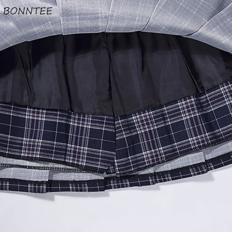 Юбка женская плиссированная с завышенной талией модная шикарная Милая