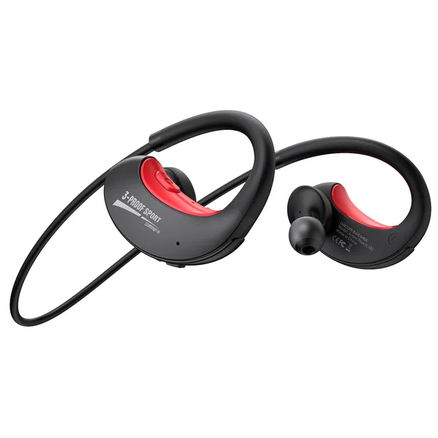 red full set box Новые Dacom ARMOR Plus спортивные беспроводные Bluetooth наушники IPX5 водонепроницаемые CSR v5.0 наушники для бега гарнитура с громкой связью - Цвет: red full set box
