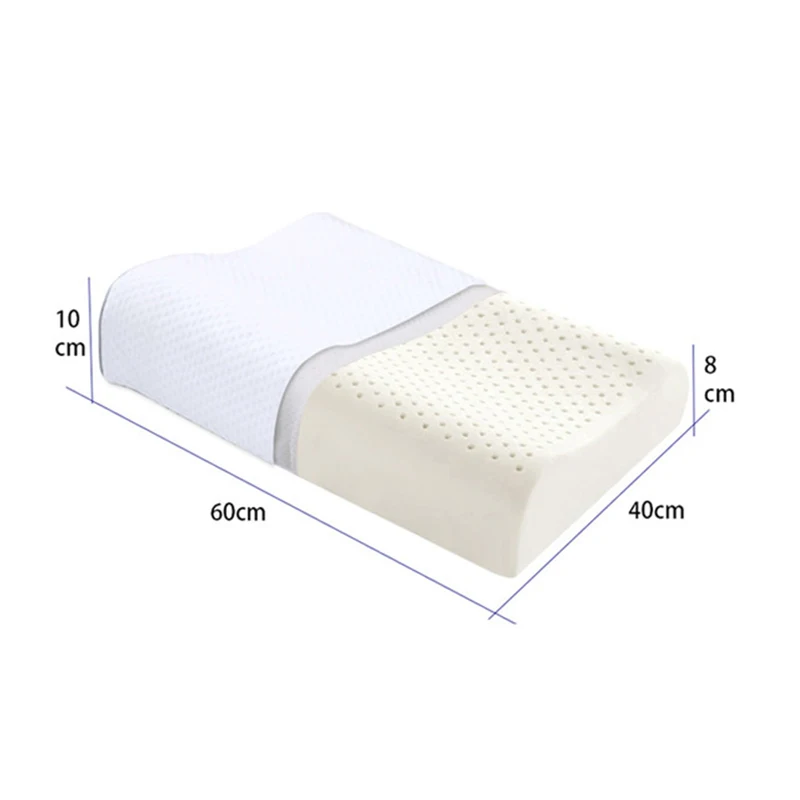 

Natural Latex Bed Sleeping Pillow Massage Anti-Snore Pillow Cervical Natural Release Pressure Pillows Health Care Luxury Gift