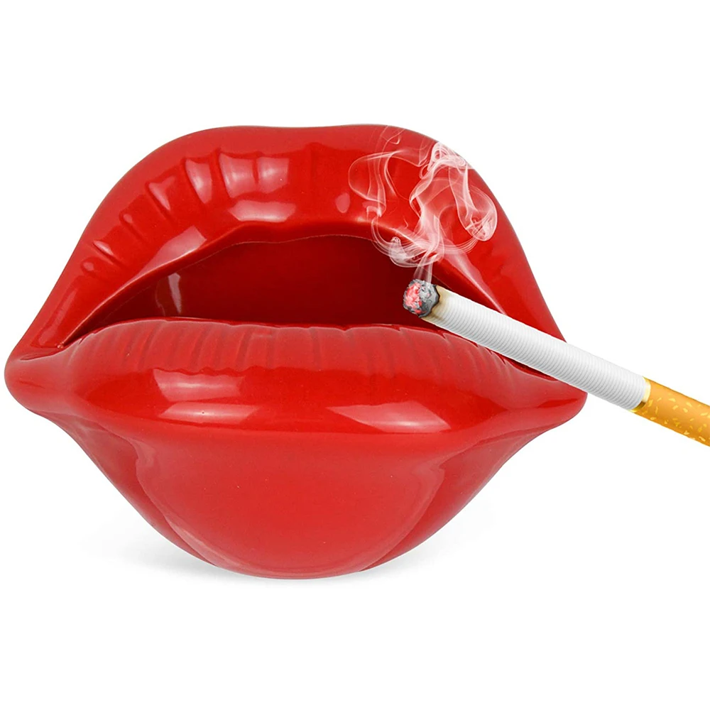 Креативные керамические пепельницы с губами стильный индивидуальный держатель