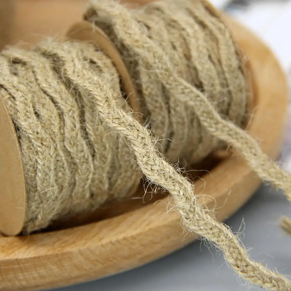 0 6 см * 5 м пеньковая веревка натуральный Мешковина гессийский джутовый шнур