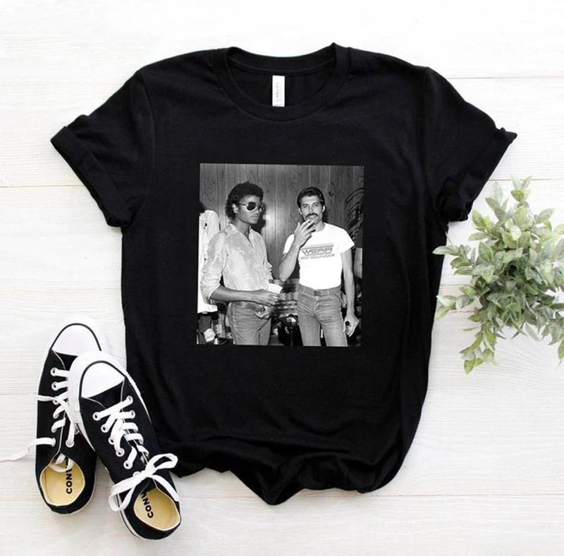 Модные женские футболки Freddie Mercury с королевским ремешком женская черная футболка