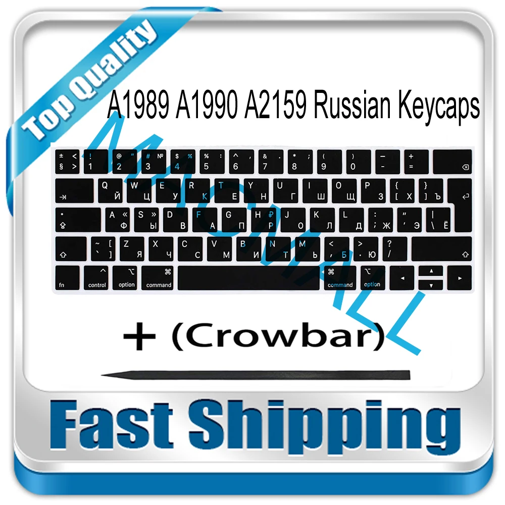 

Новинка для Macbook Pro Retina 13 "15" A1989 A1990 A2159 2018 года Русская Россия колпачок для клавиш колпачки клавиш + лом