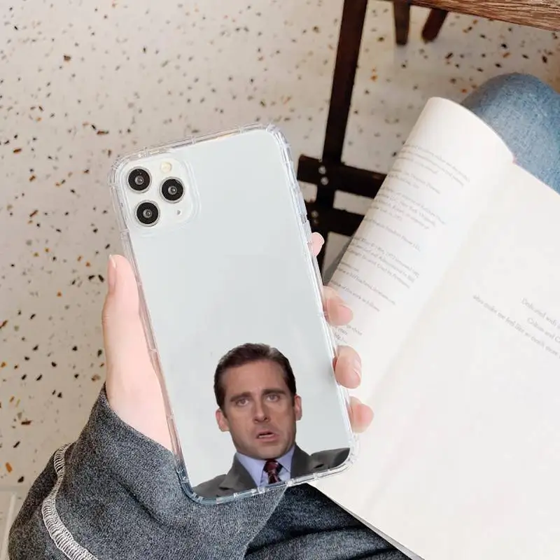 

The Office TV show Michael Scott Phone Case Transparent soft For iphone 5 5s 5c se 6 6s 7 8 11 12 plus mini x xs xr pro max