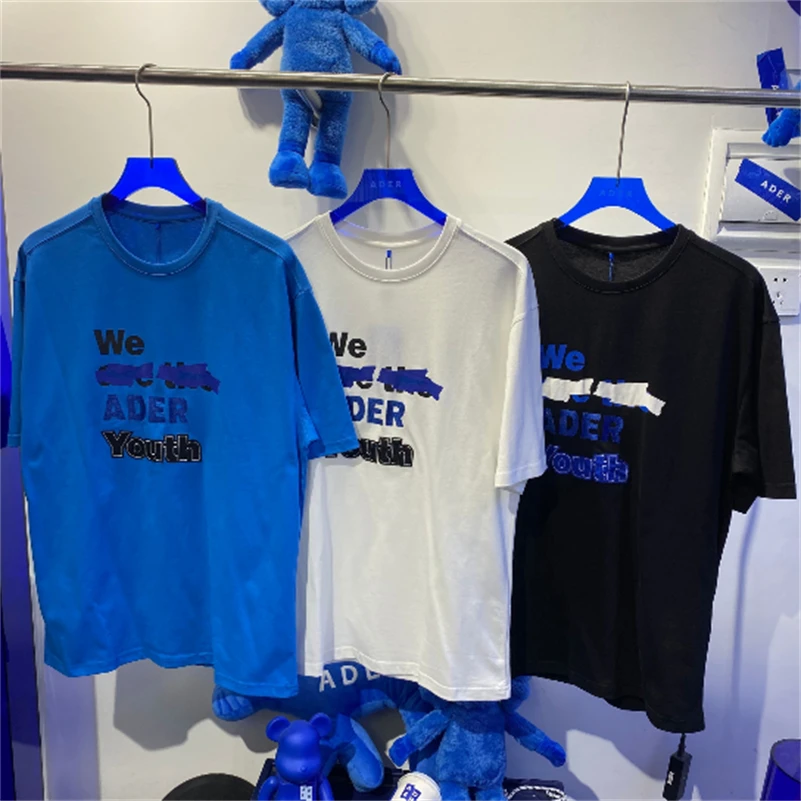 

2022ss ADER ERROR T-shirt Men Women 1:1 High Quality We Are The ADER Youth Tee Heavy Craft Adererror Short Sleeve