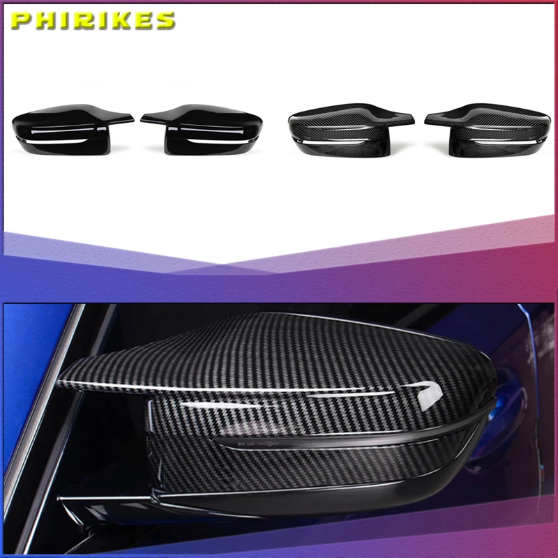 

Carbon Fiber Exterior Side Rearview Mirror Cover Trim For BMW 3/5/6/7/8-Series G11 G12 G14 G15 G16 G20 G21 G30 G31 G32 2019 2020
