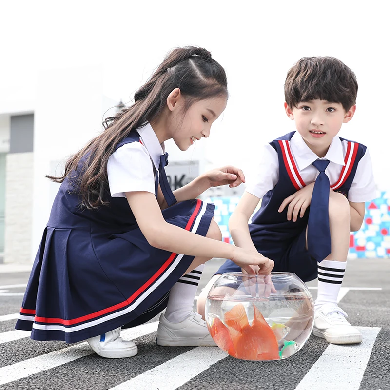 Корейская школьная форма британская ветрозащитная Униформа костюм для детей