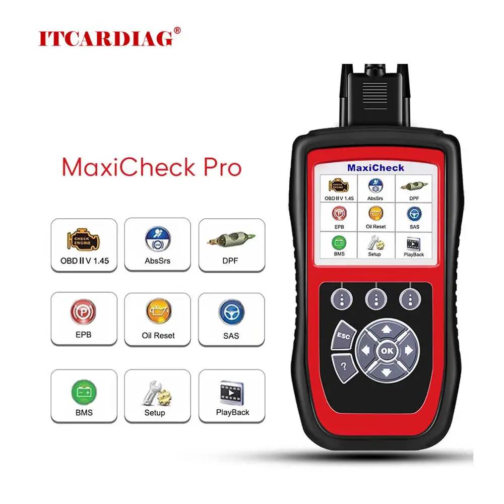 

Autel Scanner MaxiCheck Pro for ABS Brake Auto Bleeding OBD2 Scan Diagnostic Tool, EPB/ABS/SRS/SAS/Airbag/Oil Service Reset/BMS/