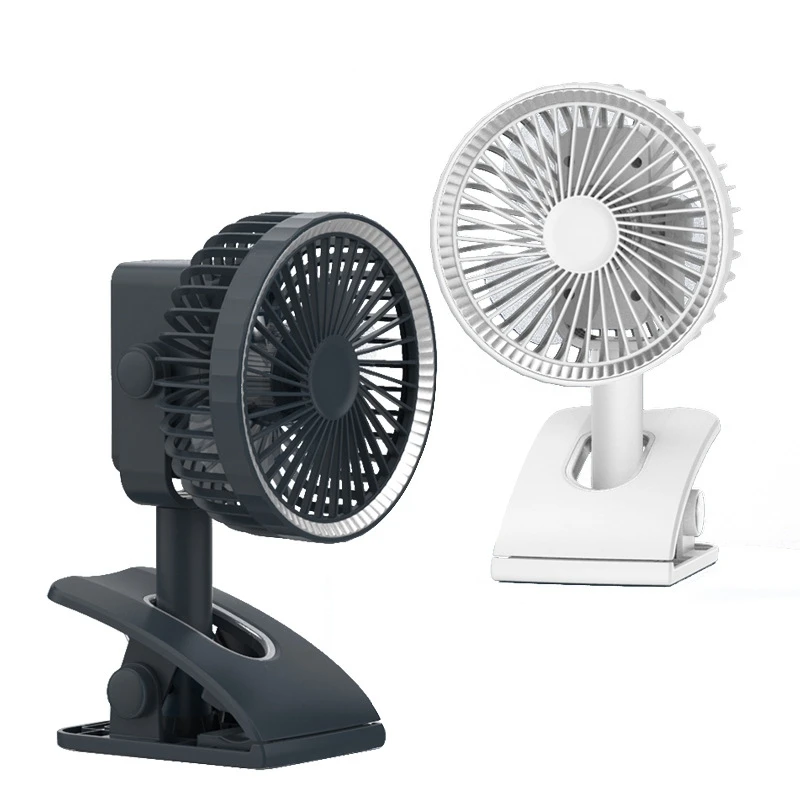 

HAEGER-Clip Fan USB Rechargeable Portable Desk Fan, 3 Speed Air Circulator, 360 degree Adjustable Clips to Stroller