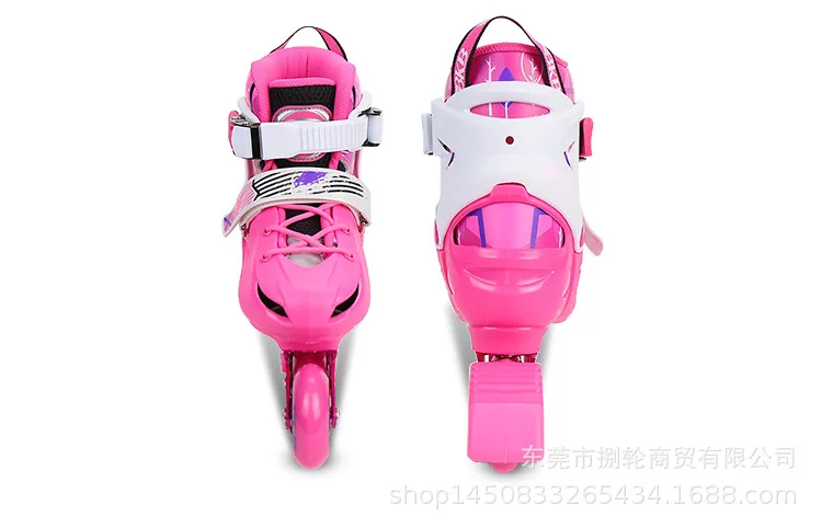 

Professional Adjustable Inline Skate Shoes Wheels Inline Skate Shoes Quad Rooler Skates Sboots Keelers Sports Equipment BI50SS