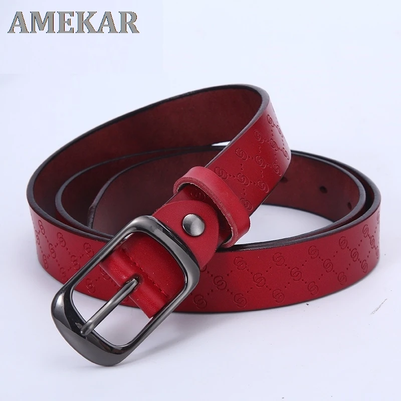 

Anxianni, high quality brand leather belt, 2.8 wide leather G pattern embossed belt, luxury jeans belt, women's wild casual belt
