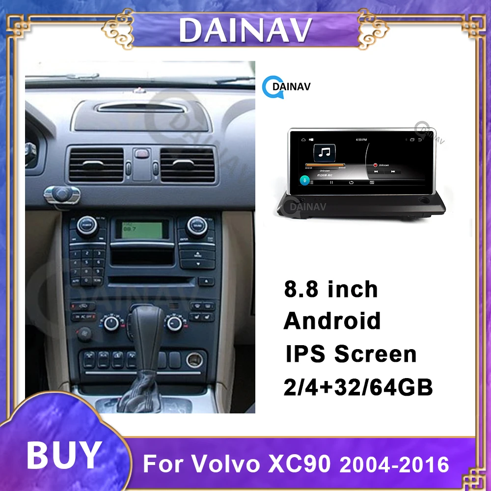 

Telsa Style Android Car Multimedia DVD Player GPS Navigation for Volvo XC90 2004-2016 Car Audio Radio Stereo