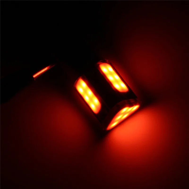 1Pcs 1156 Red 3500K BA15S 4 COB LED Low Consumption High Bright Long Life Car Tail Stop Brake Light 12V Turn Signal Bulb#290323 |