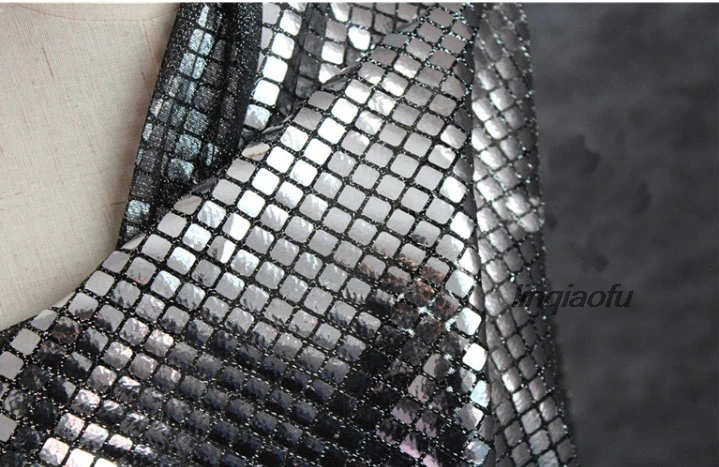 Светоотражающие квадратный плед серебристый Стразы Кубик Рубика сетчатая