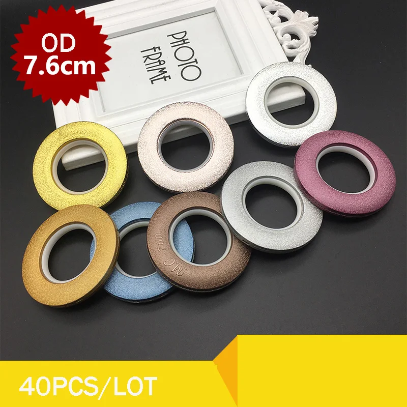 40 шт./лот пластиковые занавески и люверсы нано бесшумное римское Кольцо