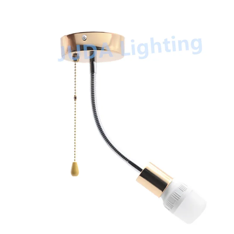 Потолочный навес в виде Розы с вытяжным переключателем на молнии и шлангом E27