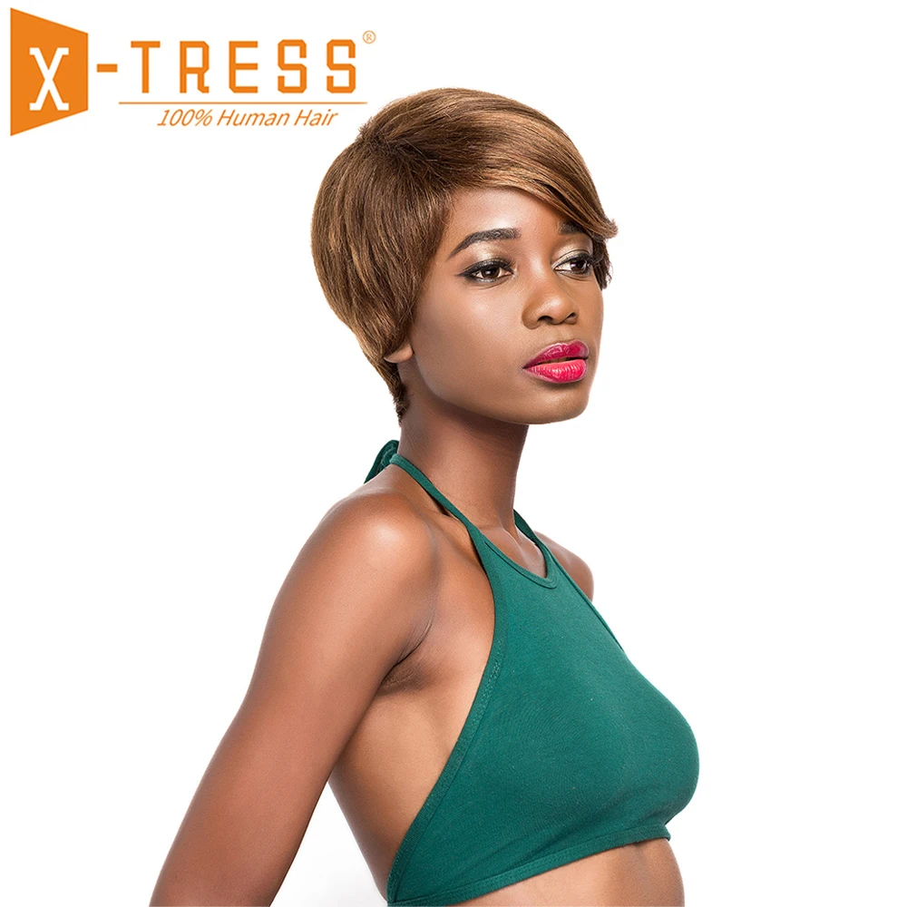 Прямые человеческие волосы с эффектом омбре парики для черных женщин женская