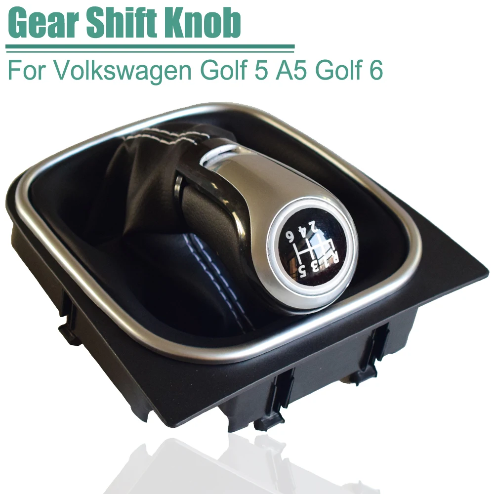Для VW Golf 6 5 A5 MK5 GTI GTD R32 2004 2008 Scirocco MT ручка переключения передач рычаг гаитер Крышка