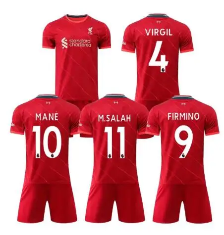 

novos kits de crianas camisa thai topo liverpooles camisa m. salah virgil firmino a.becker origi alexander terno criana camisa