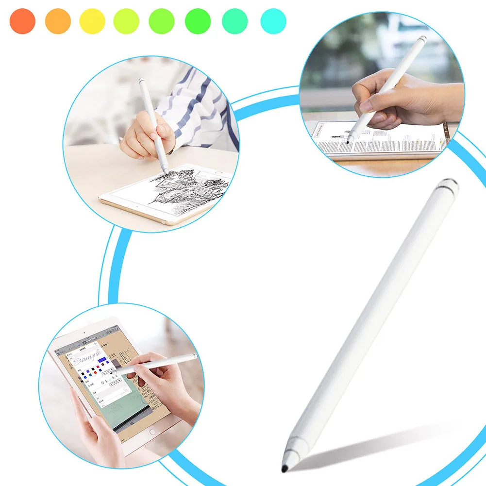 Active Stylus Touch Pen smart Capacitive Round Cover Silicone Head Pencil For IPad Pro iPhone Huawei Xiaomi Tablet | Компьютеры и офис