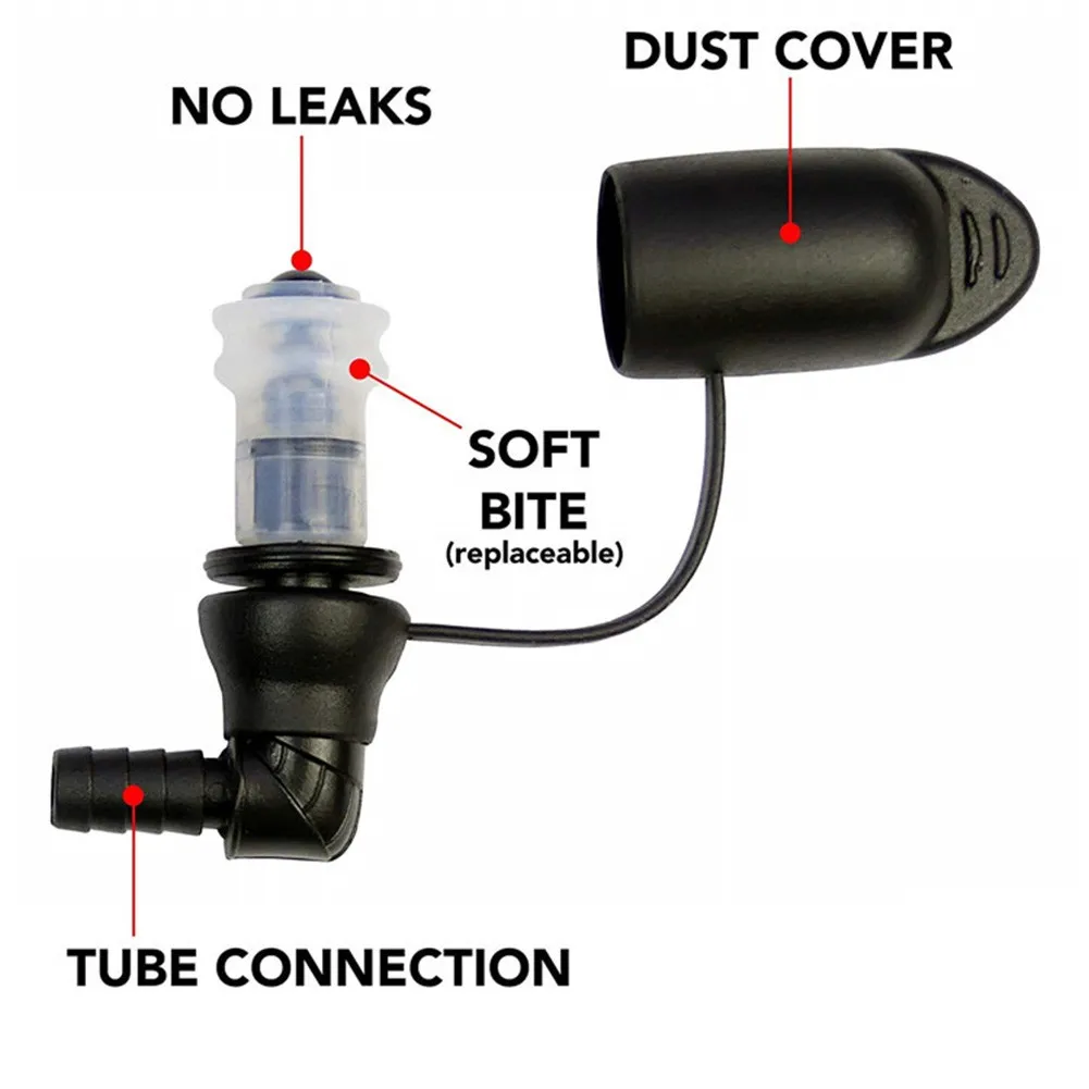 

High Quality Bite Valves Bite Valves With Cover With Cover Hydration Bags 23g Black Dust Proof Cap For Camping For Cycling TPU