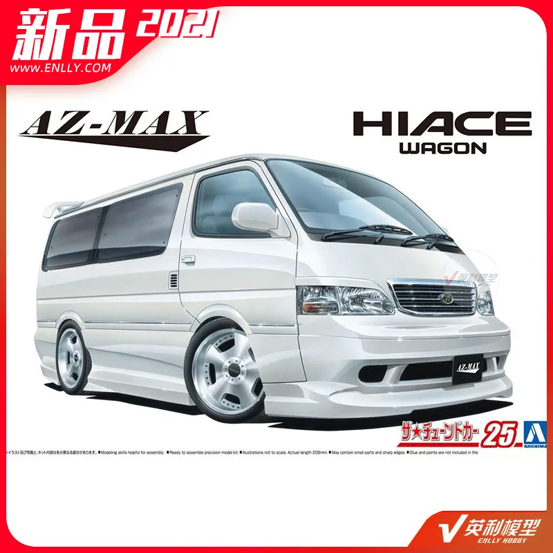 

1/24 AZ-MAX Toyota KZH100 Hiace-99 ", набор для сборки автомобилей модель Пластик Запчасти модель здания игрушка хобби 06215