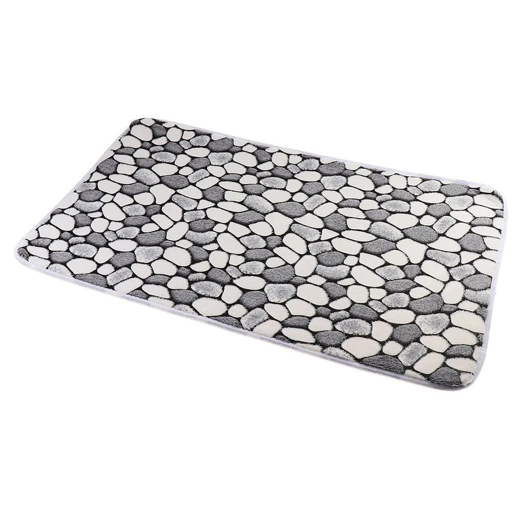 

2pcs Polyester Fiber Non Slip Toilet Bathmats Carpet Mat Combo