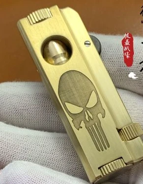 WZH 2 SETYLE латунь 7 5*2 5 см Череп старинная зажигалка | Дом и сад