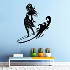 Девушка доски для серфинга художественные съемные настенные наклейки для дома гостиная спортивная серия декоративные виниловые настенные наклейки росписи серфинг CX337