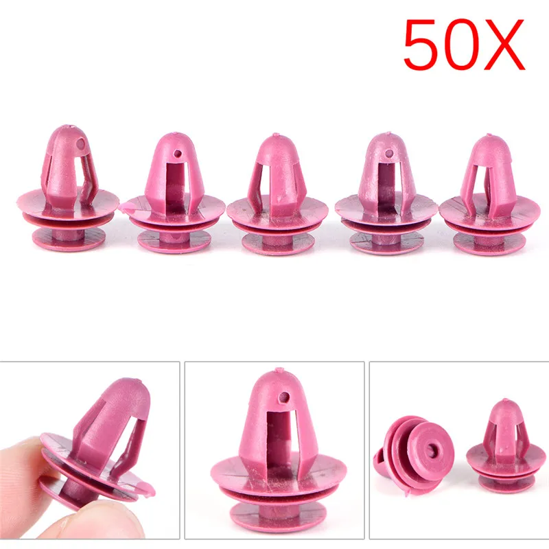 

50pcs/lot Door Trim & Garnish Panel Retainer Clip Nylon Fastener For Toyota