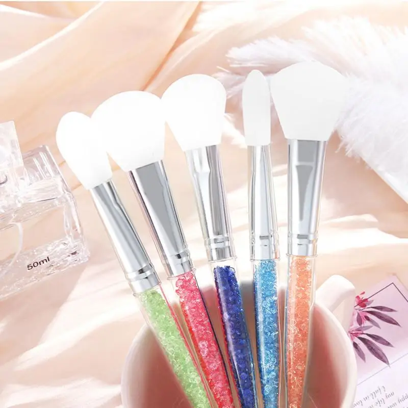 Прозрачный кристаллический алмаз силиконовая кисть для маски профессиональная