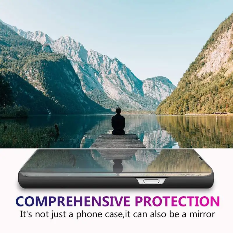 Умный флип-чехол для телефона iPhone X XR XS 5 5S SE 7 8 6 6S Plus 11 12 13 Mini Pro Max 2020 зеркальный