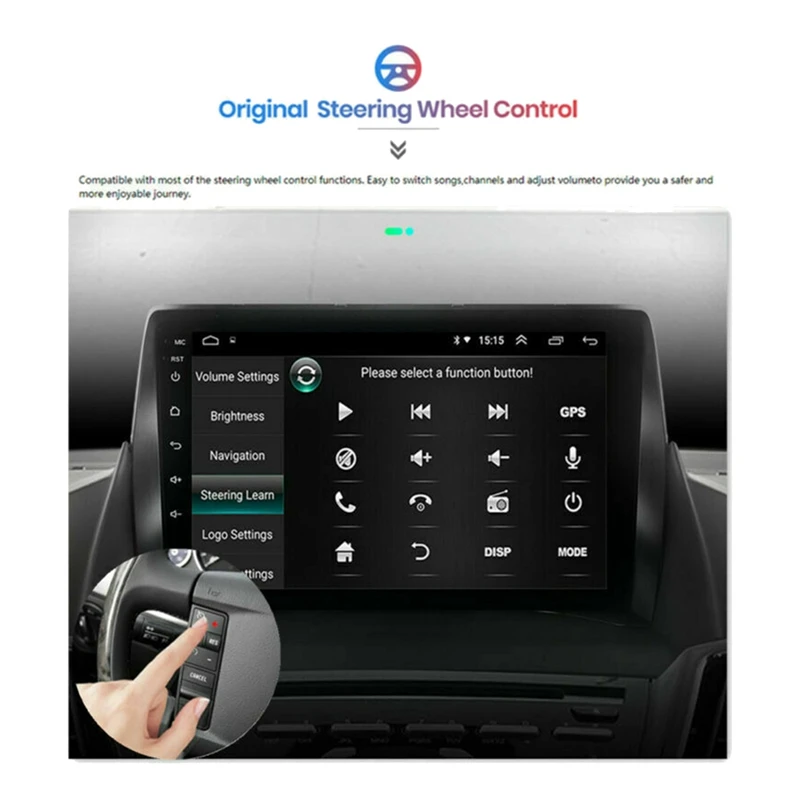 

9 Inch Android 10 Car Stereo Radio Bluetooth MP5 Player GPS Navigation Screen 1+16GB for Ford Escape 2013-2017
