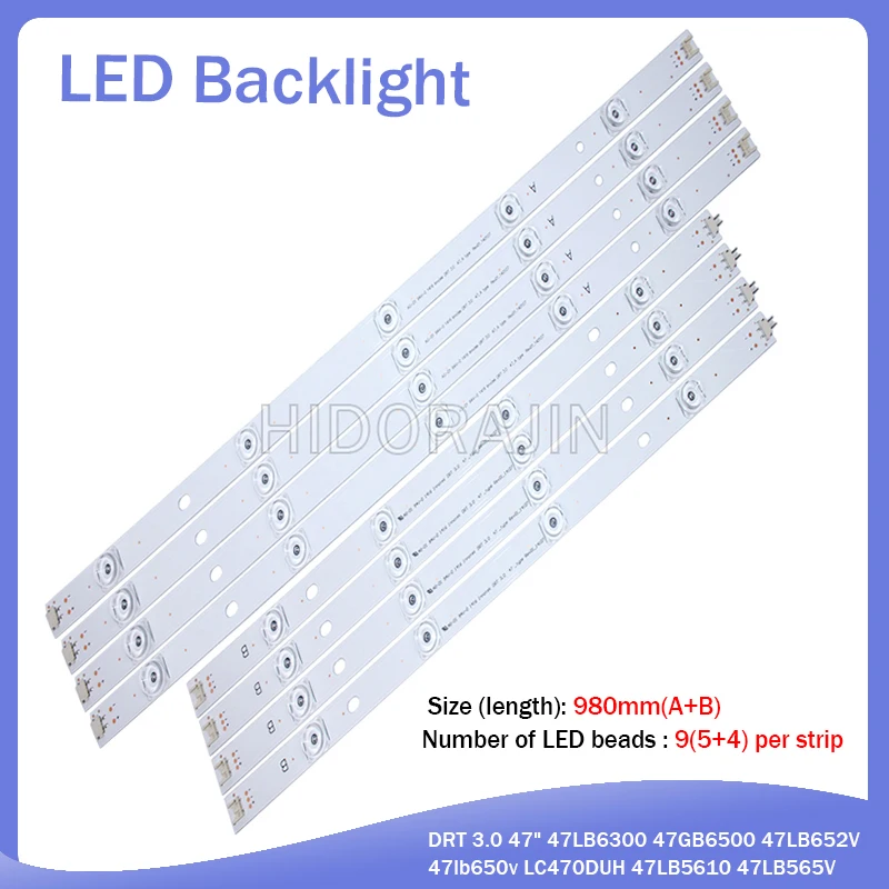 LED Backlight strip 9 Lamp For LG 47