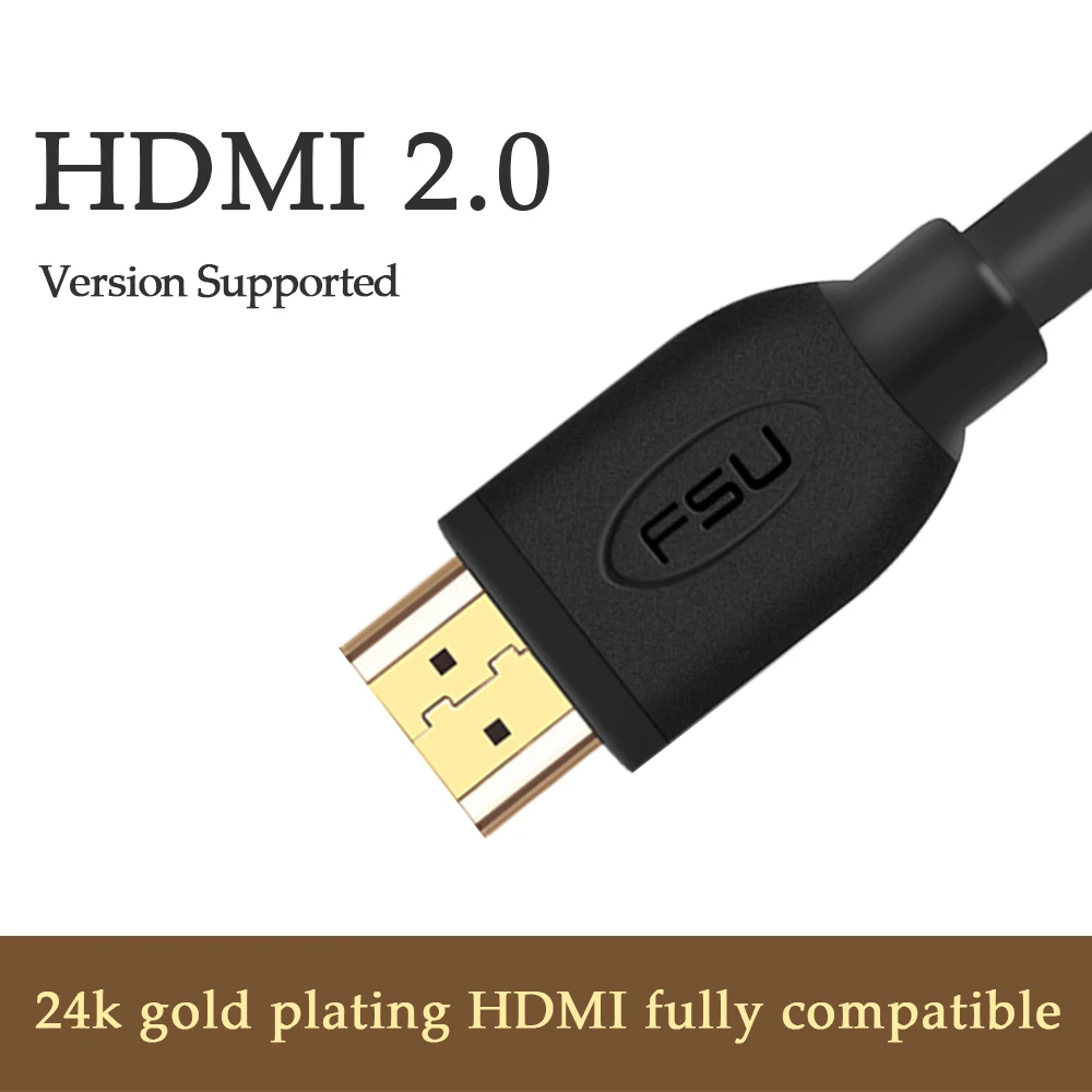 Кабель HDMI в 2 0 4k HD 1080P 3D высокоскоростной адаптер для ТВ проектора компьютера 1 м 5 3