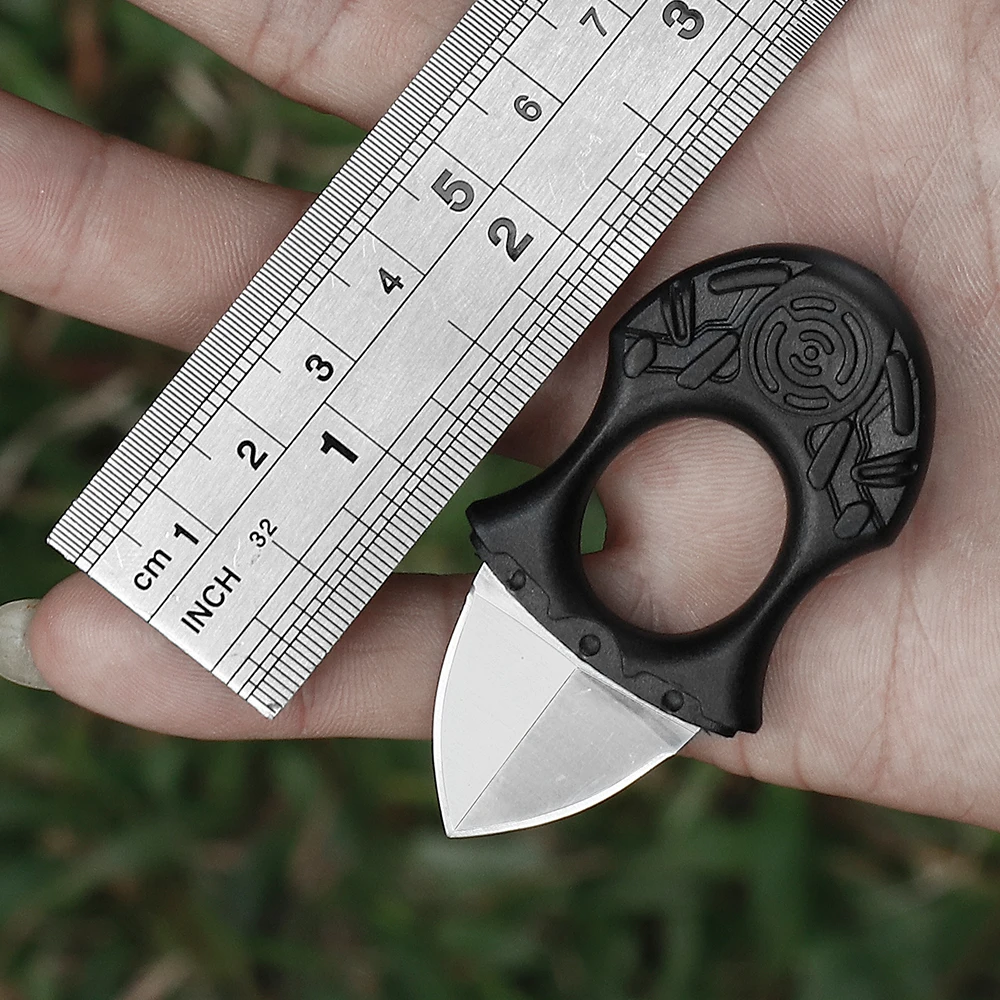 2 шт./лот мини фиксированный маленький нож коготь 3CR13 ручка из стали с виниловым