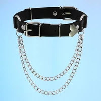 personality new fashion trend chain love shape collar necklace nightclub rock hot girl collarbone choker