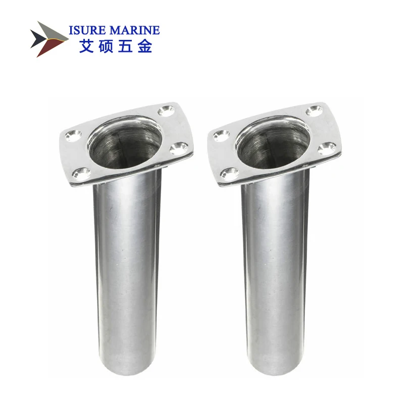

Stainless Steel Flush Mount Fishing Rod Holder 30 Degree Narrow Top