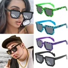 Солнцезащитные очки мужские и женские, черные мозаичные очки Thug Life, 2020