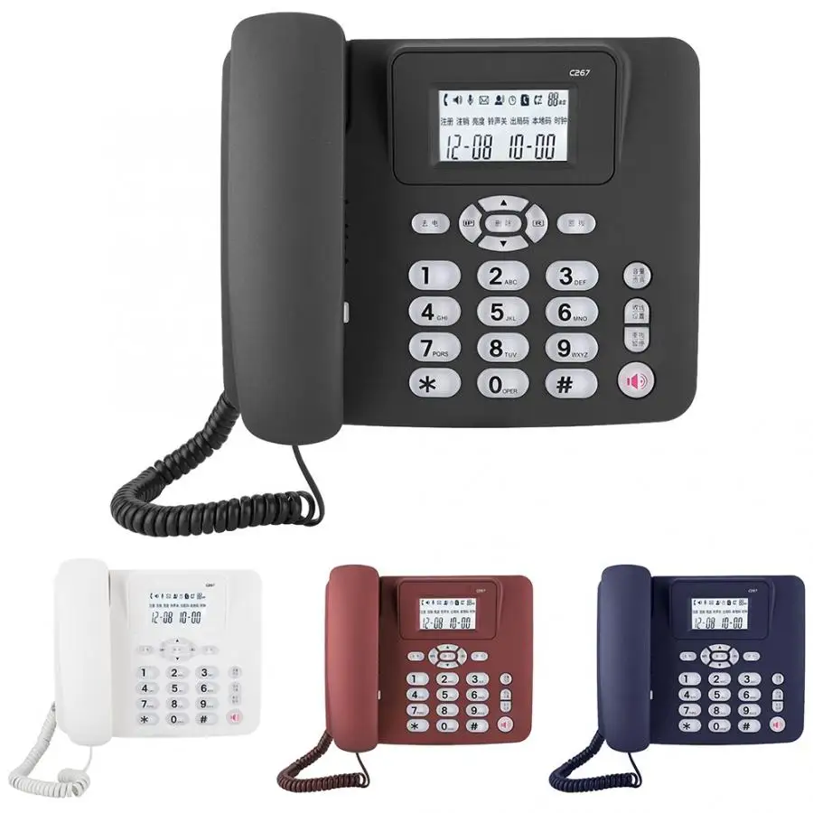 Новый C267 беспроводной домашний стационарный телефон Настольный мобильный