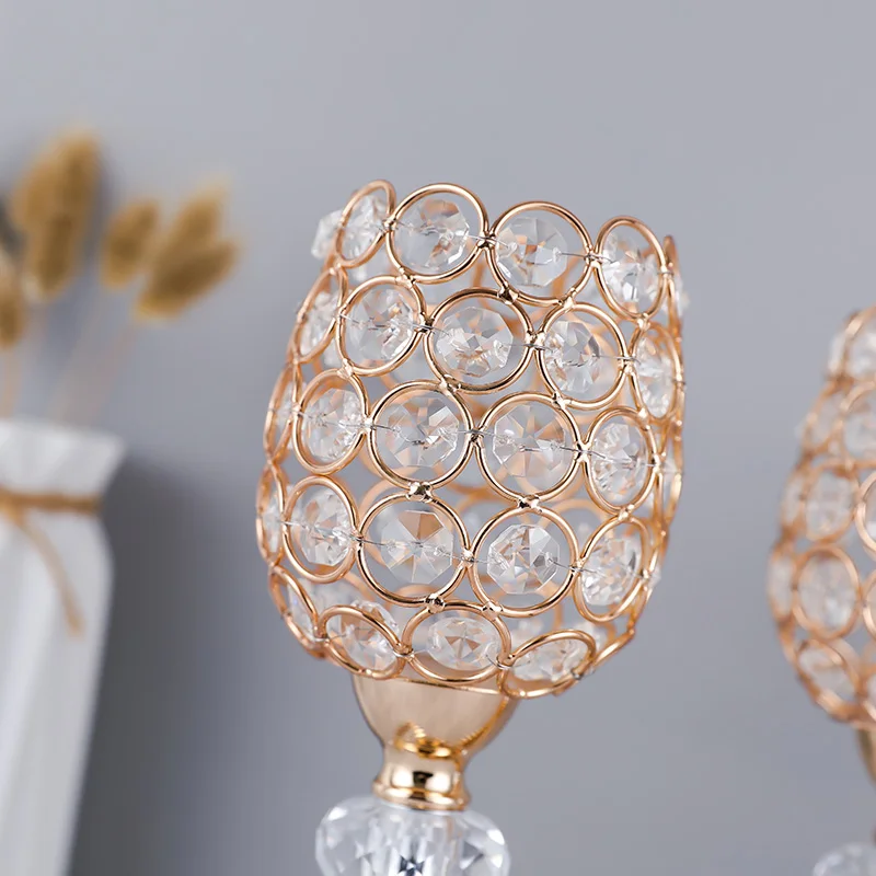 Хрустальные подсвечники 3 держателя с держателями декоративные центральные