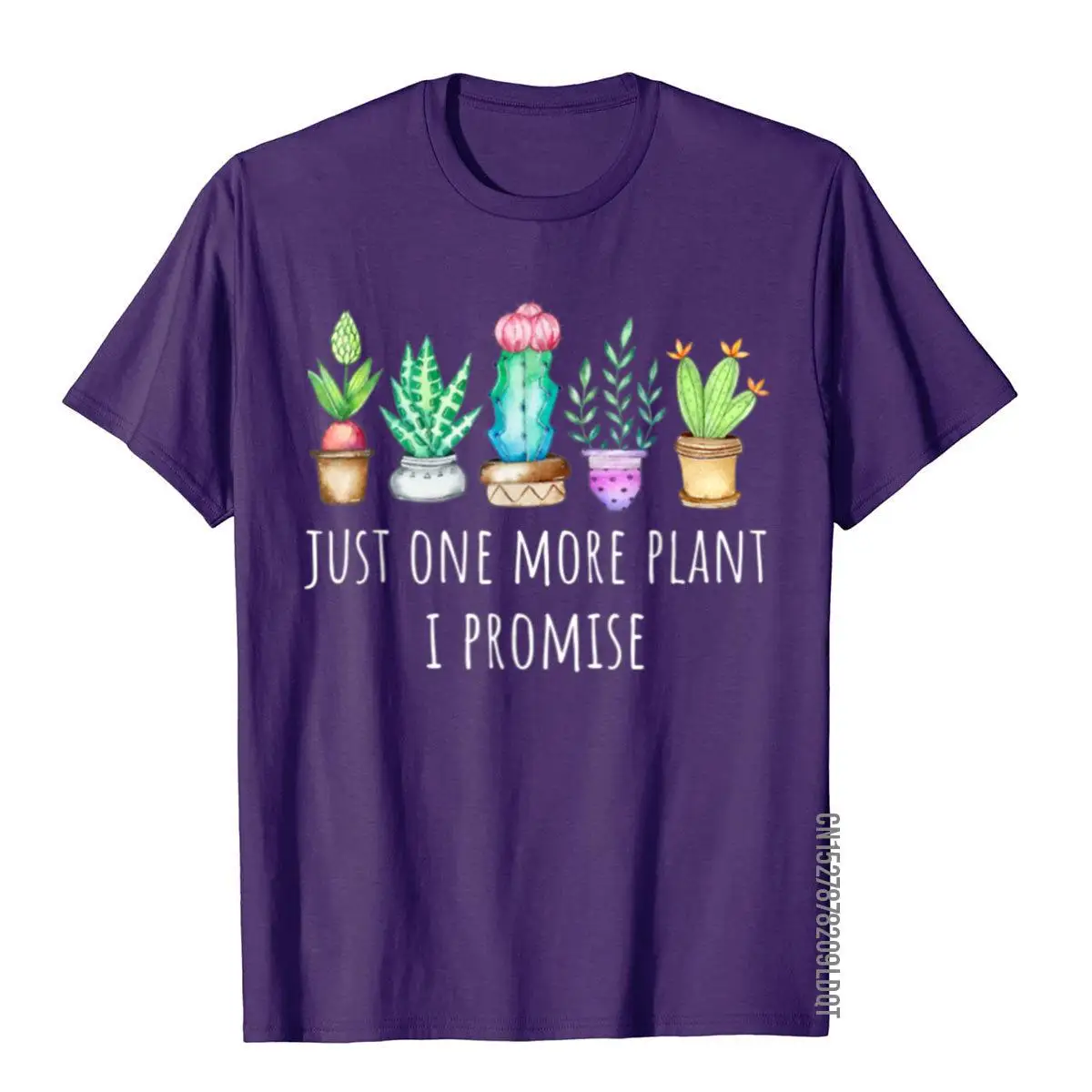 Подарочная футболка с надписью Just One More Plant I заверяю суккулент кактус мужские