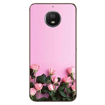 Новинка Мягкий ТПУ чехол с принтом для Moto E4 Plus Европейская версия силиконовый