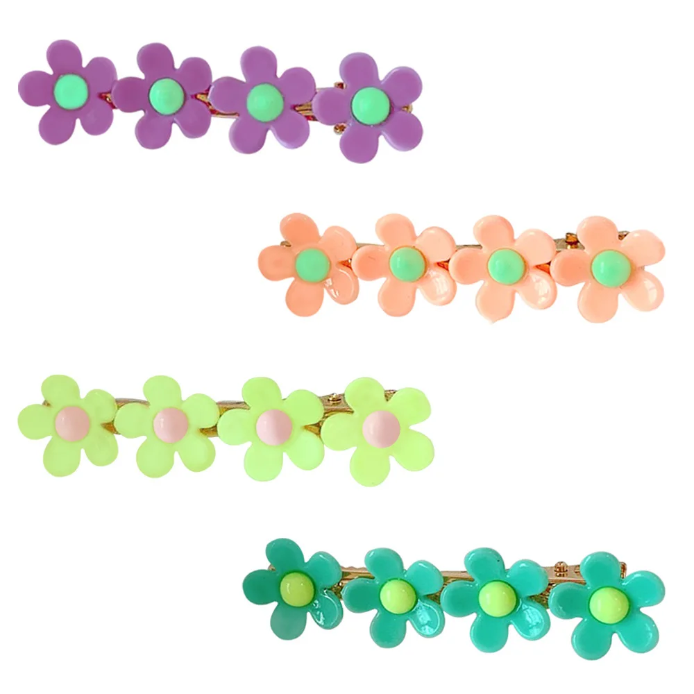 

ZMASEY 1Pcs New 2019 Small Flower Hair Clip Cute Macaron Color Girl Heart Hair Accessories Small Fresh Girl Headwear