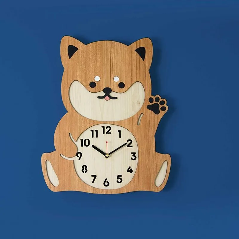 

Dog Quarz Wall Clock Aesthetic Modern Design Silent Digital Wall Clock Kids Bedroom Klokken Wandklokken Home Decoration 33