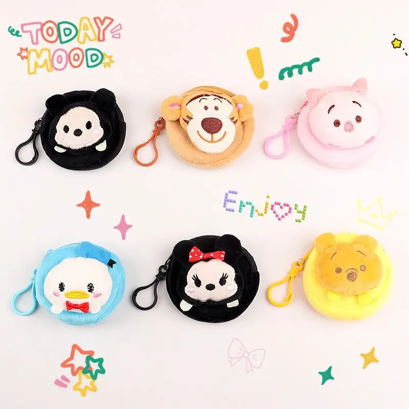 Милые Микки Минни Дональд Винни-Пух плюшевый Кошелек сумки для монет милый Dianey